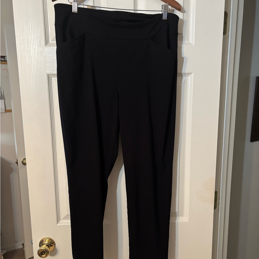 Chico's Classic Black Straight Leg Pants